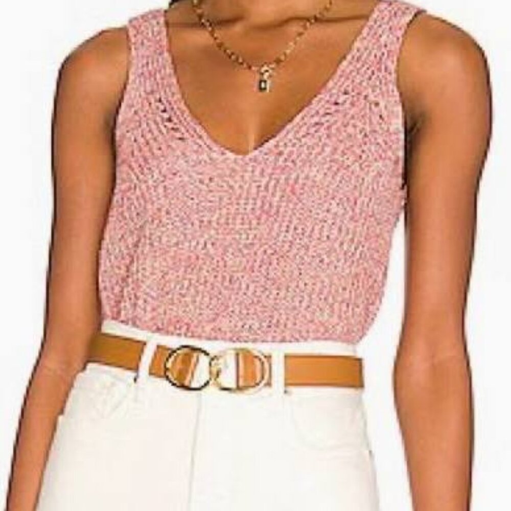 Revolve John + Jenn Peta Crochet Tank Top Size XL